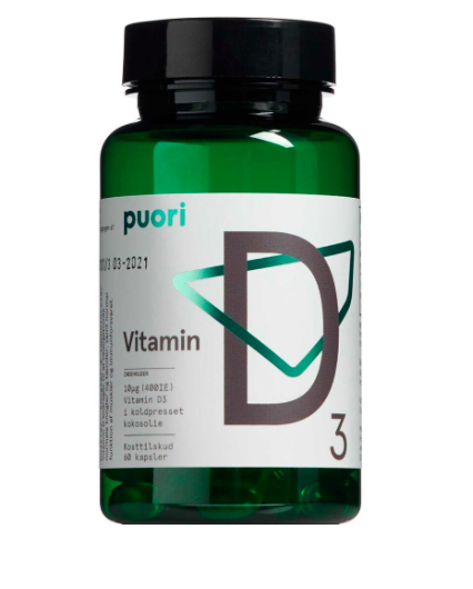 Puori D3 D-vitamin 60 stk. (udløb: 06/22) SPAR 50%
